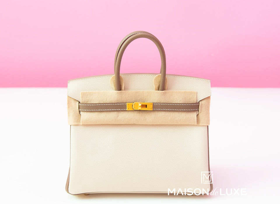 Hermes Craie Off White Epsom GHW Birkin 30 Handbag - MAISON de LUXE