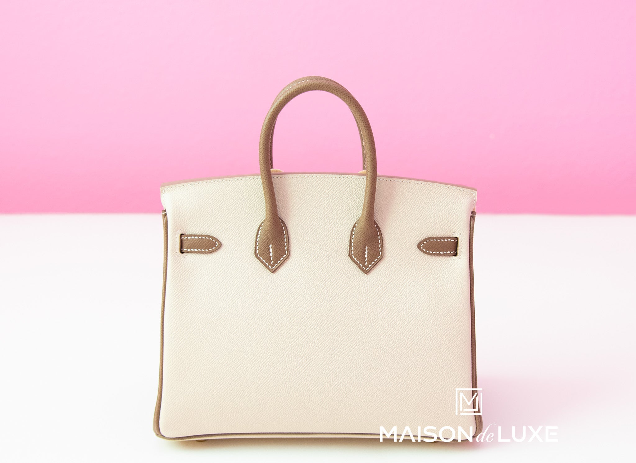 Hermes Craie Etoupe Cream Gray HSS Sellier Epsom Birkin 25 Handbag Bag –  MAISON de LUXE