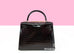 Hermes Kelly 28 Black Shiny Porosus Crocodile