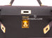 Hermes Mini Kelly II 20 Black Epsom Gold Hardware