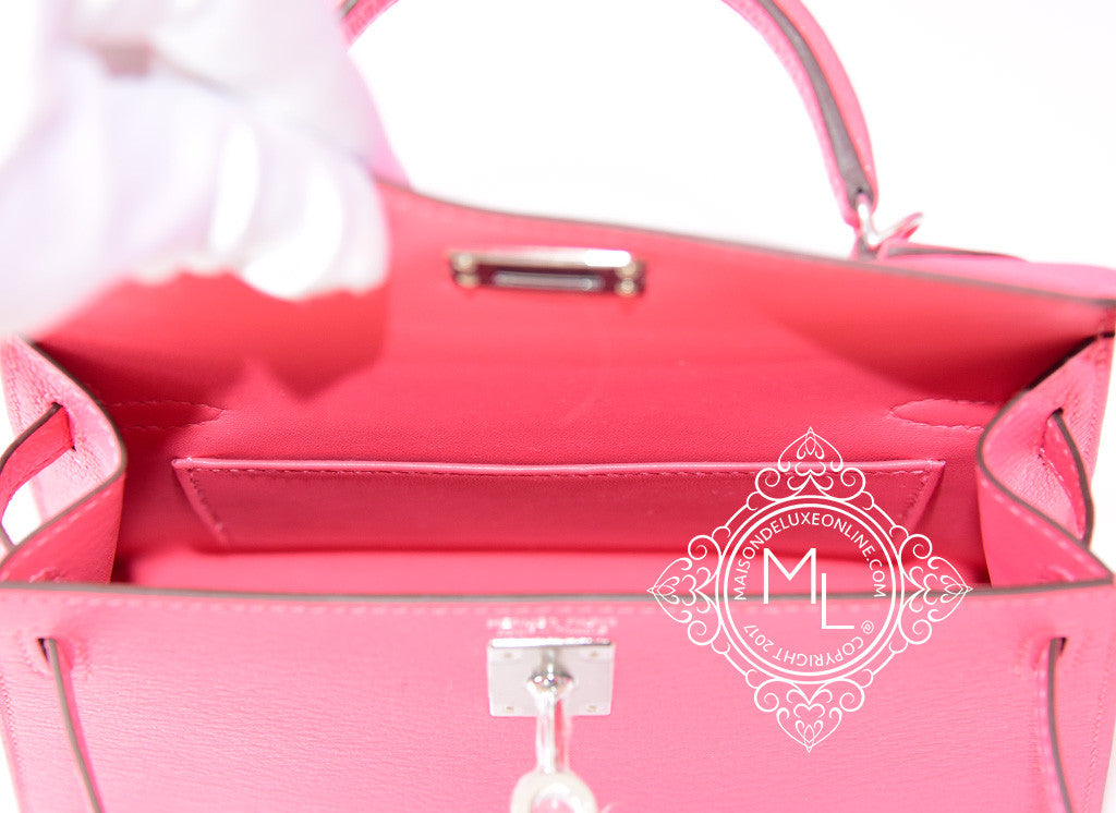 Hermès MiniKelly Pochette Rose Jaipur T5 Epsom Gold Hardware – SukiLux