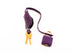 Hermes Kelly Retourne 28 Amethyst Matte Crocodile Alligator Handbag