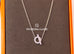 Hermes White Gold Diamond Finesse Pendant Necklace