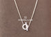 Hermes White Gold Diamond Finesse Pendant Necklace