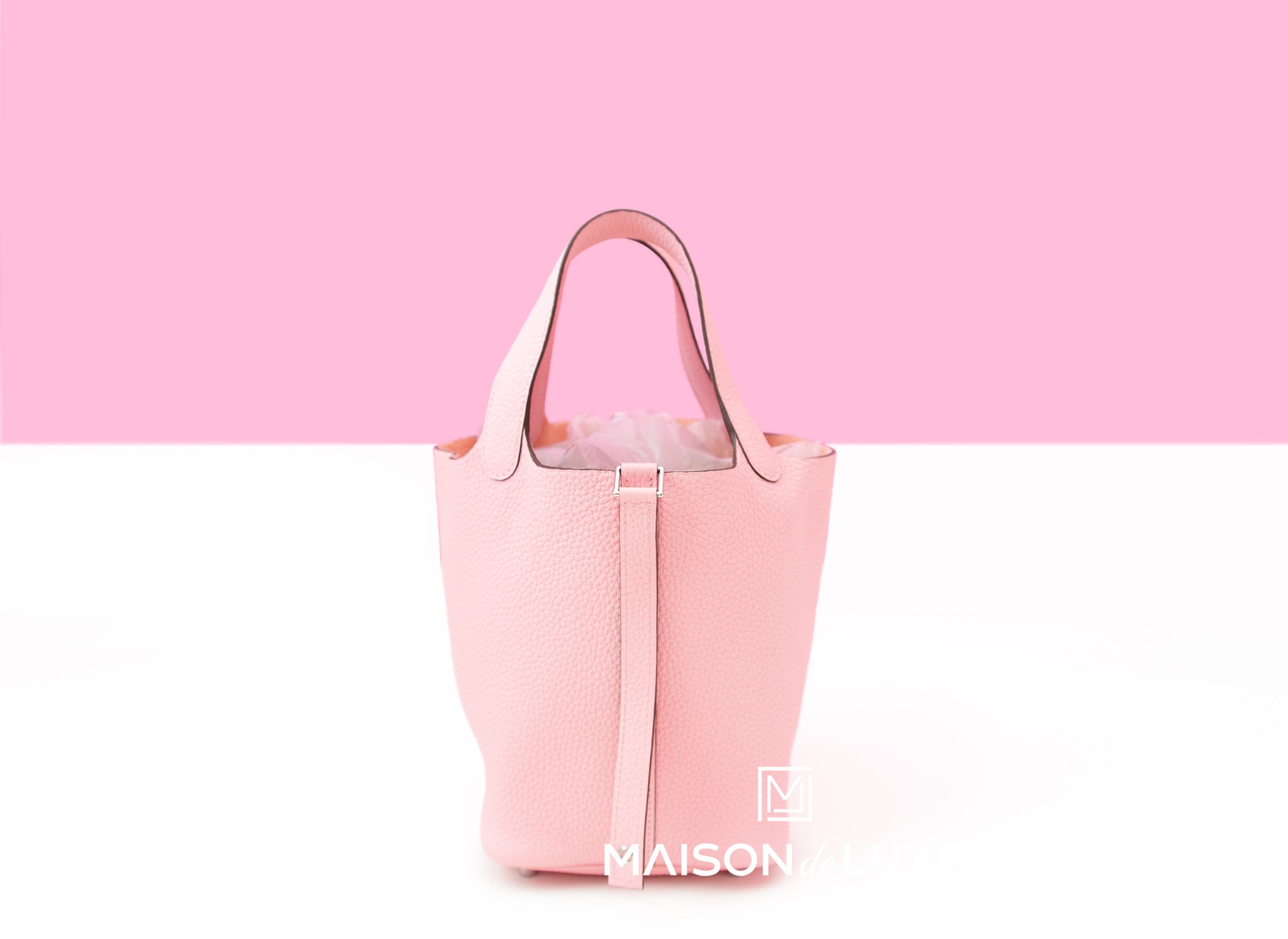 Hermes Picotin Lock Bag 18 In Rose Sakura, Clemence Leather And Pallad –  Found Fashion