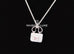 Hermes White Gold Diamond Constance Pendant Necklace