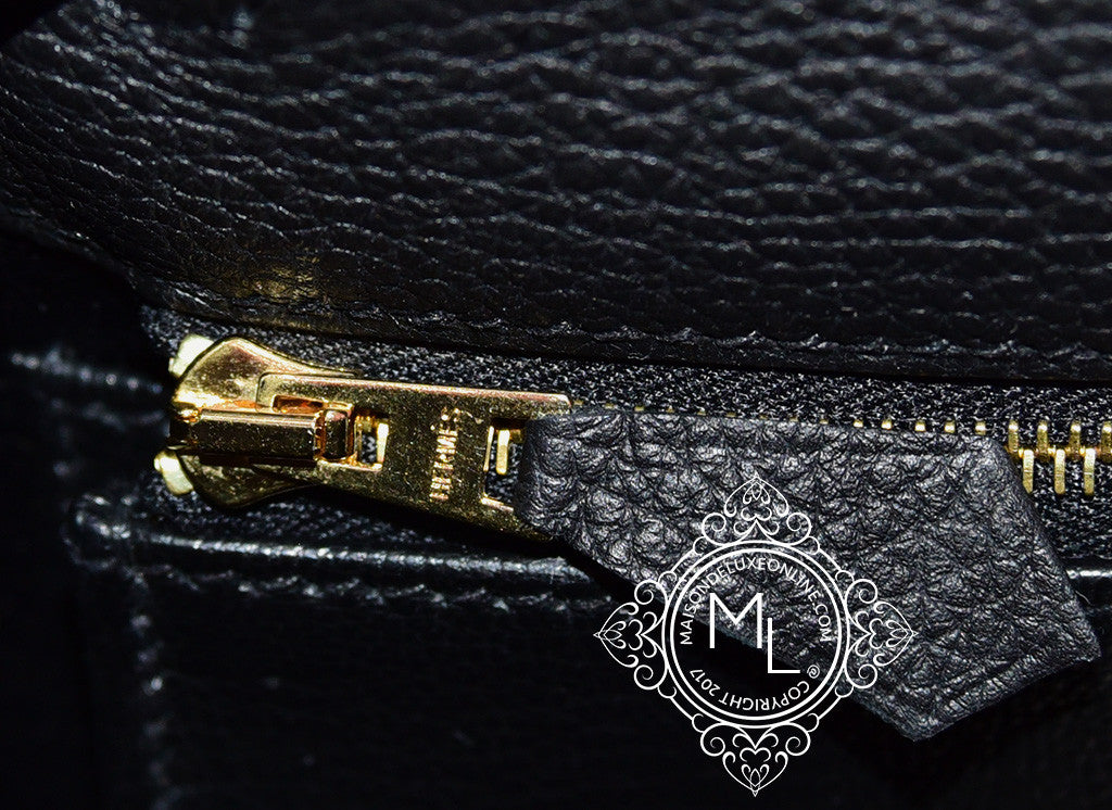 Hermes Kelly 28 Togo Black - GB10595M - Global Boutique