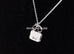 Hermes White Gold Diamond Constance Pendant Necklace