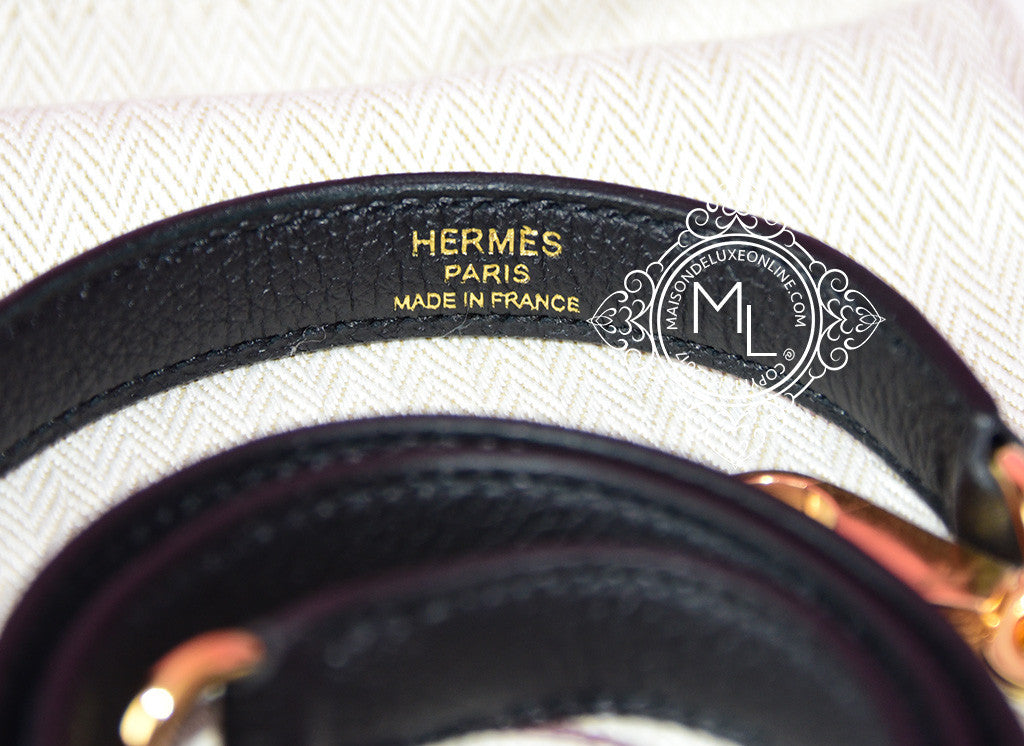 Hermès Kelly 28 Noir (Black) Togo Palladium Hardware PHW — The