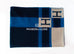 Hermes Marine Blue Wool Cashmere H Avalon Bayadere Blanket