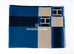 Hermes Marine Blue Wool Cashmere H Avalon Bayadere Blanket