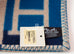 Hermes Marine Blue Wool Cashmere H Avalon Bayadere Blanket