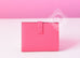 Hermes Rose Lipstick Pink Compact Bearn Wallet Clutch