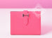 Hermes Rose Lipstick Pink Compact Bearn Wallet Clutch