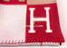 Hermes Large Rouge H Red Wool Cashmere Avalon III Blanket