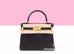 Hermes Kelly Retourne 28 Black Matte Alligator