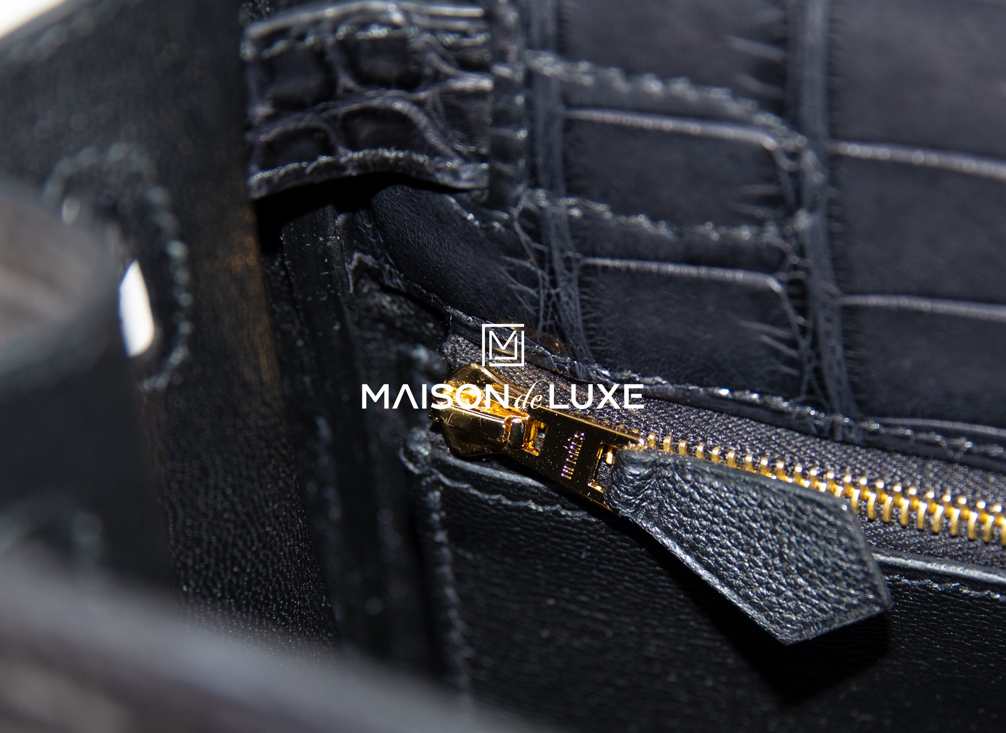 Hermès Black 2022 Madame & Crocodile Kelly II Sellier Touch 28 28cm 