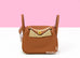 Hermes Mini Lindy Gold Brown - front