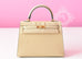 Hermes Parchemin GHW Ostrich Sellier Kelly 25 Handbag