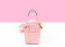 Hermes Mini Lindy Rose Sakura Swift - side