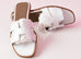 Hermes Womens White Oran Sandal Slipper 36 Shoes