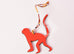 Hermes Petit H Monkey Bag Charm / Keychain GM