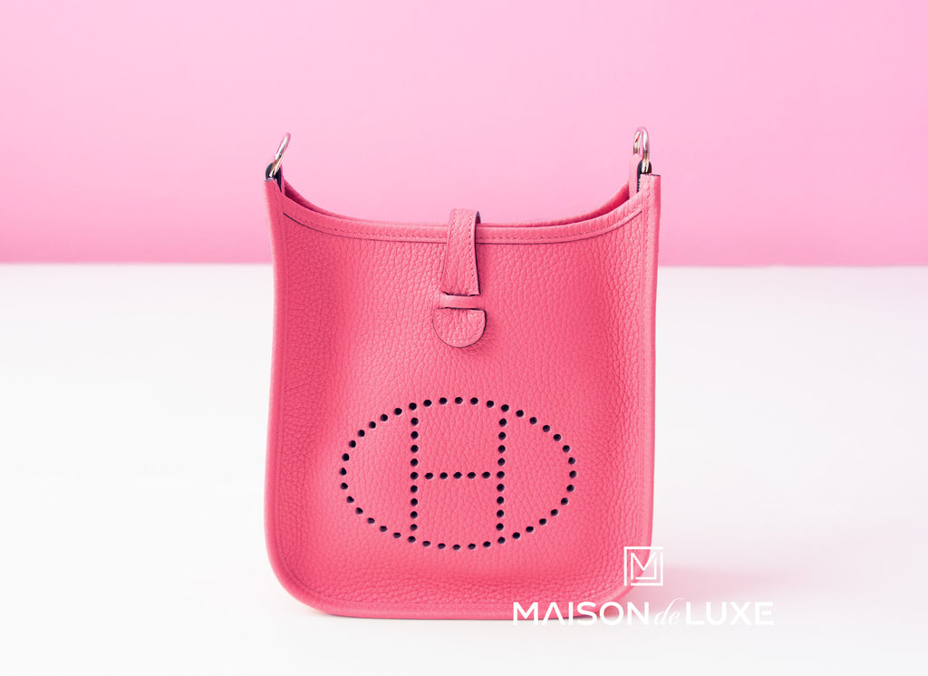 Hermes Pink Rose Sakura Evelyne III Pm Messenger Bag - MAISON de LUXE