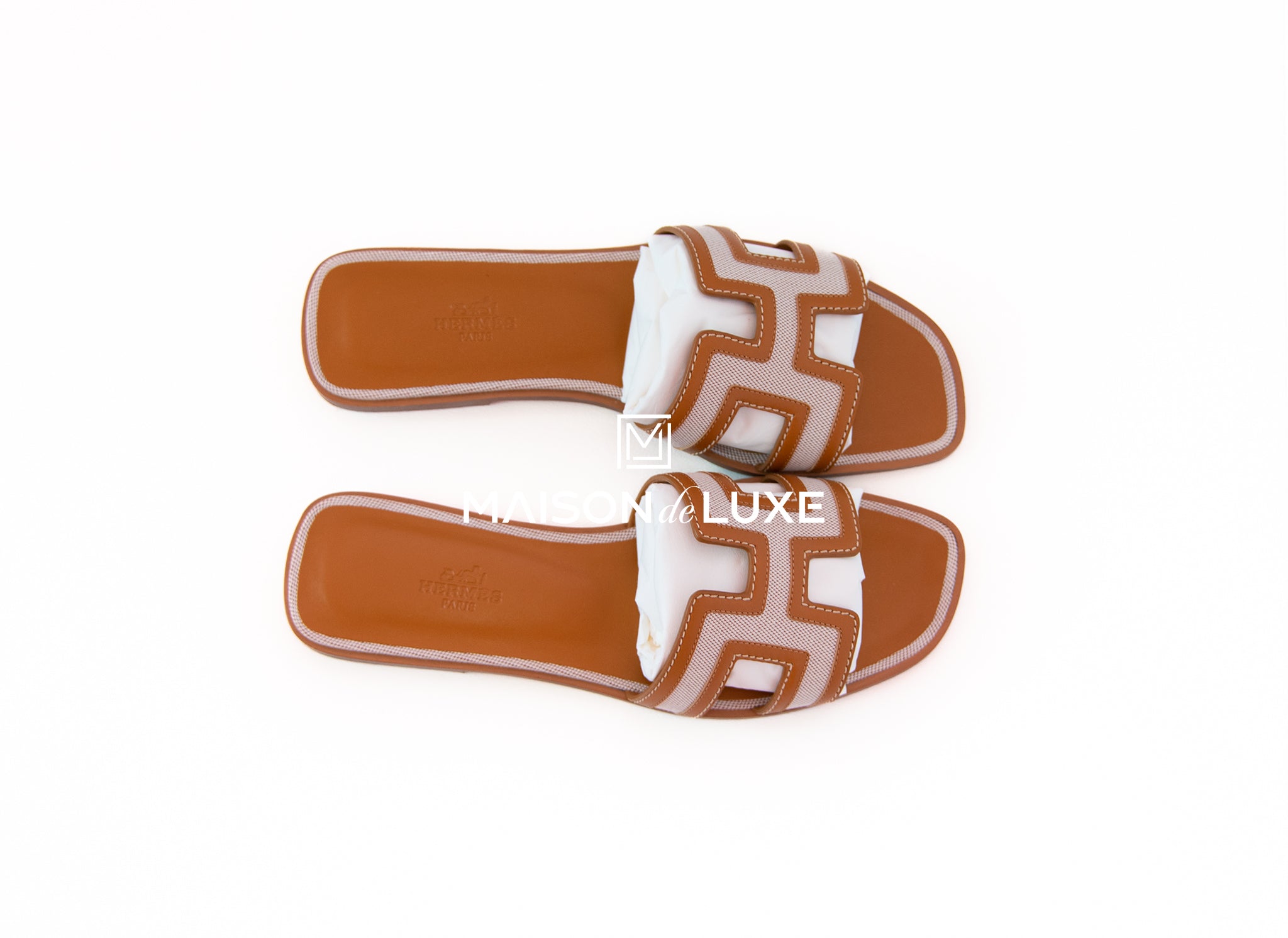 Hermès Oran Sandals Blue Bluette Size 38 - ASL1323 – LuxuryPromise