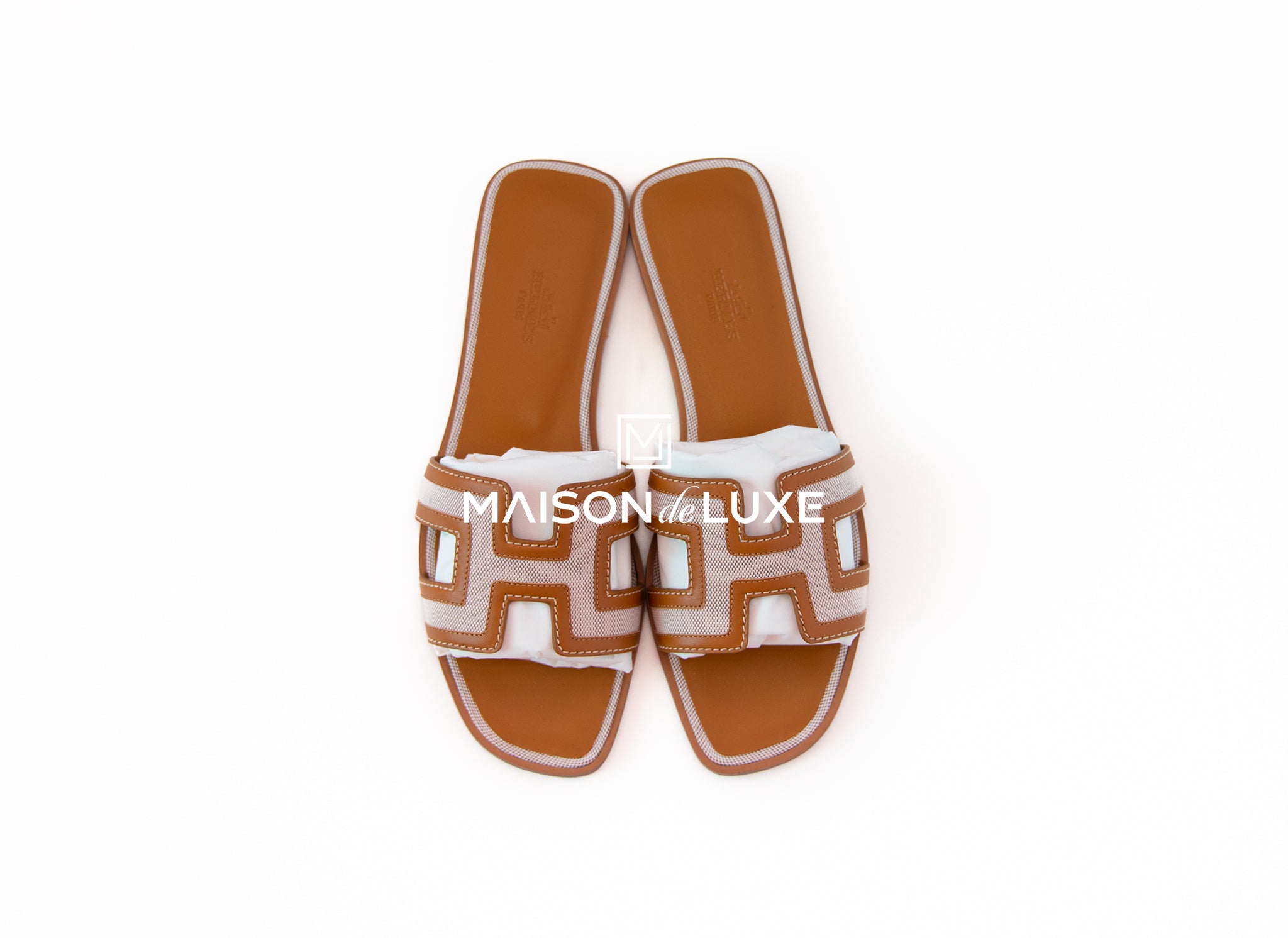 Hermes Gold Oran Sandals LV-SHU-133 - AGC1093 – LuxuryPromise