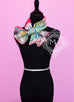 Hermes Pink Green Twill Silk 90 cm Parures De Samourais Scarf