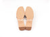 Hermes Women's Canvas Denim Blue Brut / Gold Oran Sandal 37