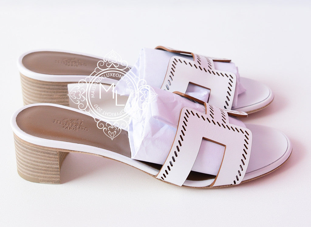 Hermes, Shoes, Brand New Hermes Oasis White Sandal Size 5