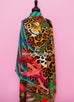 Hermes "Jaguar Quetzal" Multicolor Cashmere 140 GM Shawl Scarf