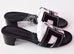 Hermes Womens Black Perforated Oasis Sandal Slipper 36 Shoes