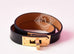 Hermes Noir Black GHW Kelly Double Tour Bracelet Cuff S