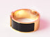 Hermes Black Wide Clic Clac Gold Hardware Bracelet PM
