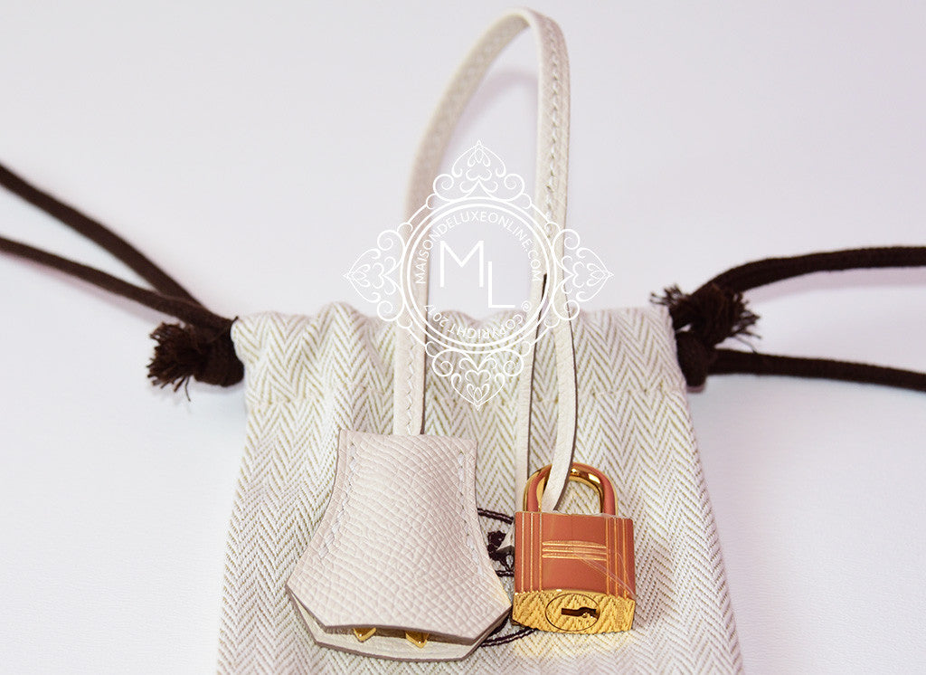 Hermes Craie Off White Epsom GHW Birkin 30 Handbag - MAISON de LUXE