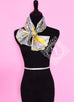 Hermes Yellow Grey Twill Silk 90 cm Parures De Samourais Scarf