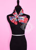 Hermes Black Red Twill Silk 90 cm Parures De Samourais Scarf