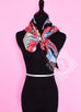 Hermes Black Red Twill Silk 90 cm Parures De Samourais Scarf