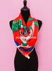 Hermes "Grand Manege Detail" Noir Twill Silk 90 cm Scarf