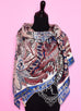 Hermes "Le Jardin de la Maharani" Cashmere 140 GM Shawl Scarf