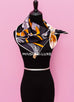 Hermes "Grand Manege Detail" Noir Twill Silk 90 cm Scarf