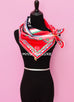 Hermes "Robe du Soir" Rouge Twill Silk 90 cm Scarf