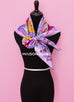 Hermes "Cache-cache Fleuri" Mauve Twill Silk 90 cm Scarf