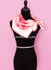 Hermes "Tatouage Jungle Love" Pink Twill Silk 90 cm Scarf