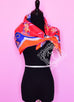 Hermes Red Orange Twill Silk 90 cm Paperoles Scarf