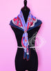 Hermes Parme Framboise Twill Silk 90 cm Paperoles Scarf