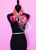 Hermes Corail Fuchsia Twill Silk 90 cm Paperoles Scarf