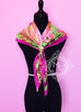 Hermes Bougainvillier Mauve Twill Silk 90 cm Flamingo Party Scarf